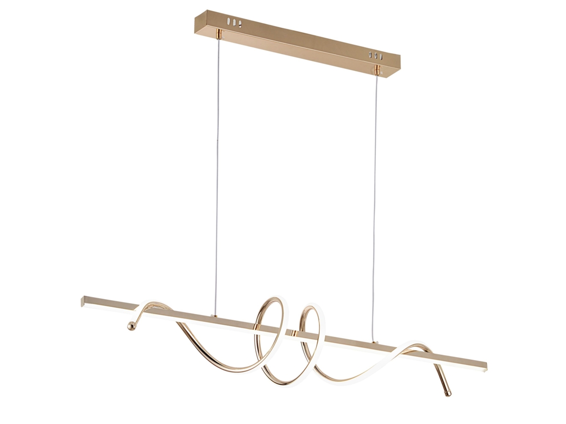 Candeeiro Suspenso Rea G065-cp Gold Led