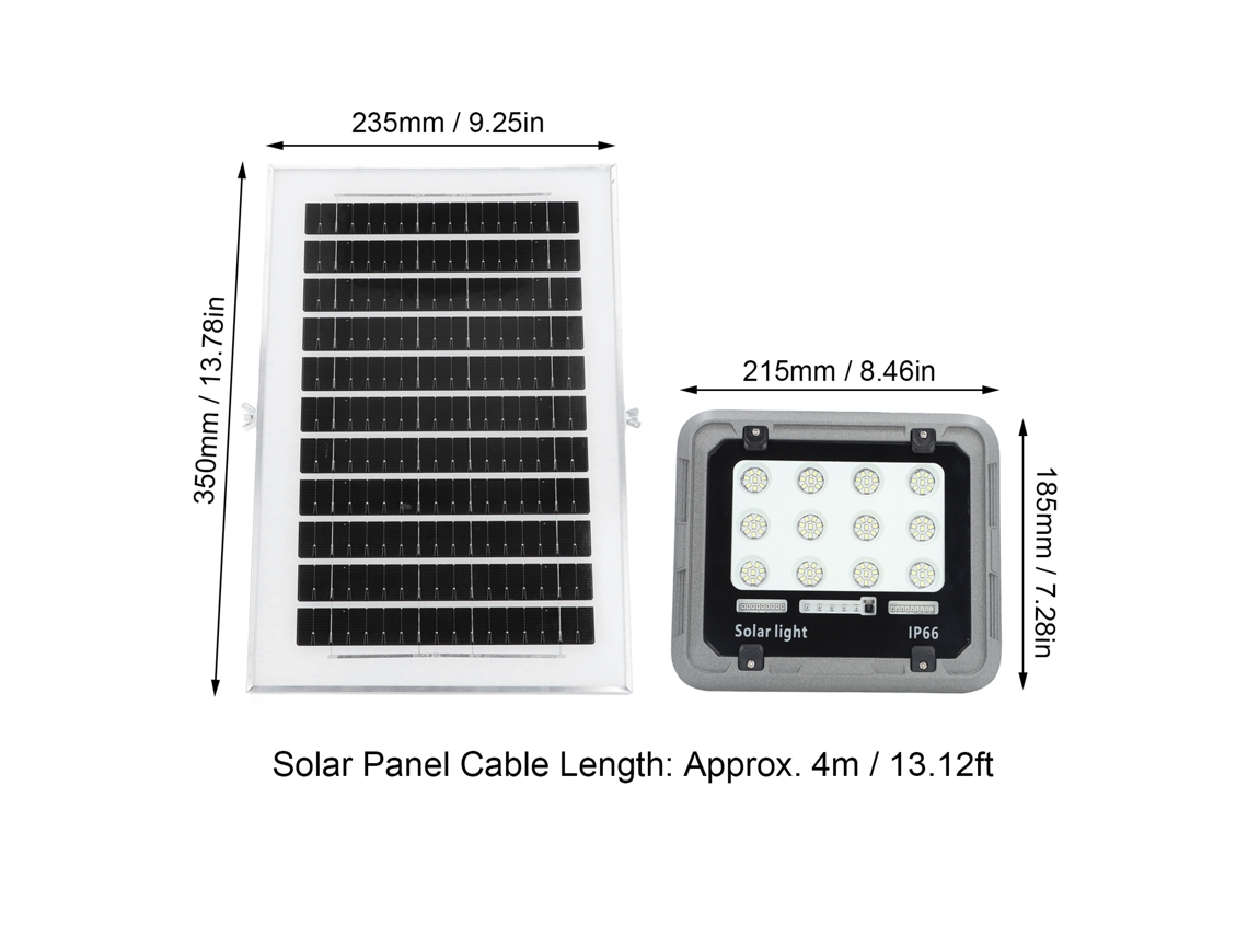 Lâmpadas Led Solares Laxiscreed Com Controlo Remoto, À Prova De Água E Poeiras Para Exterior
