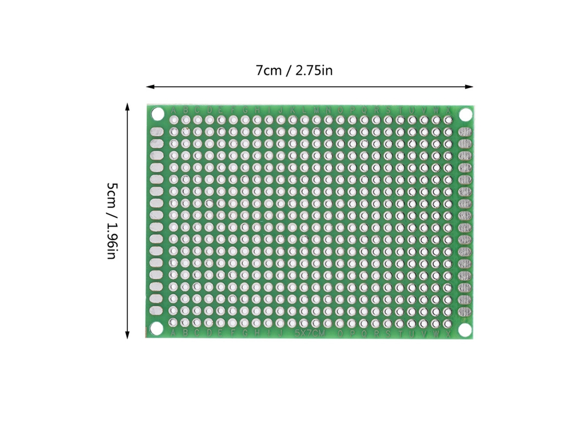 Placa De Circuito Impresso Dupla Face Laxiscreed Para Protótipos Diy E Soldadura Manual