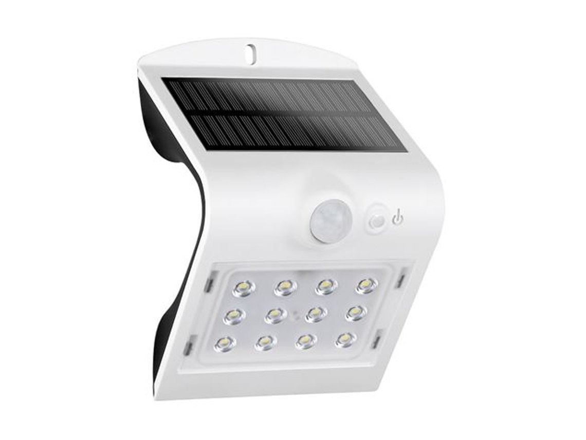 Aplique Led Solar 1.5W 220Lm Doble Iluminacion Blanco Elbat