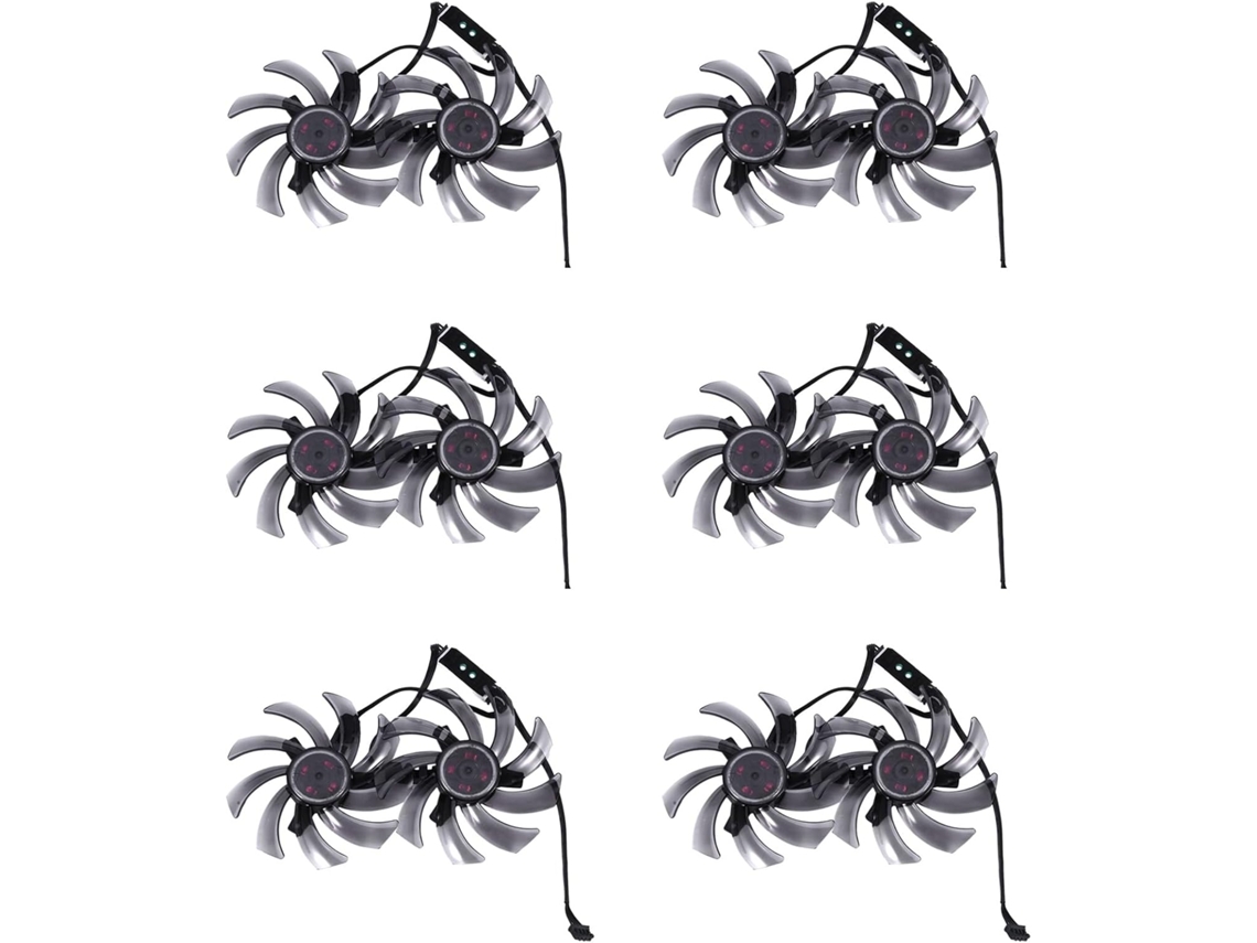 Kit com 12 Ventoinhas de Resfriamento para Placa de Vídeo de 87 Mm Substituição SFUSHOS (modelo Fdc10h12s9 c)