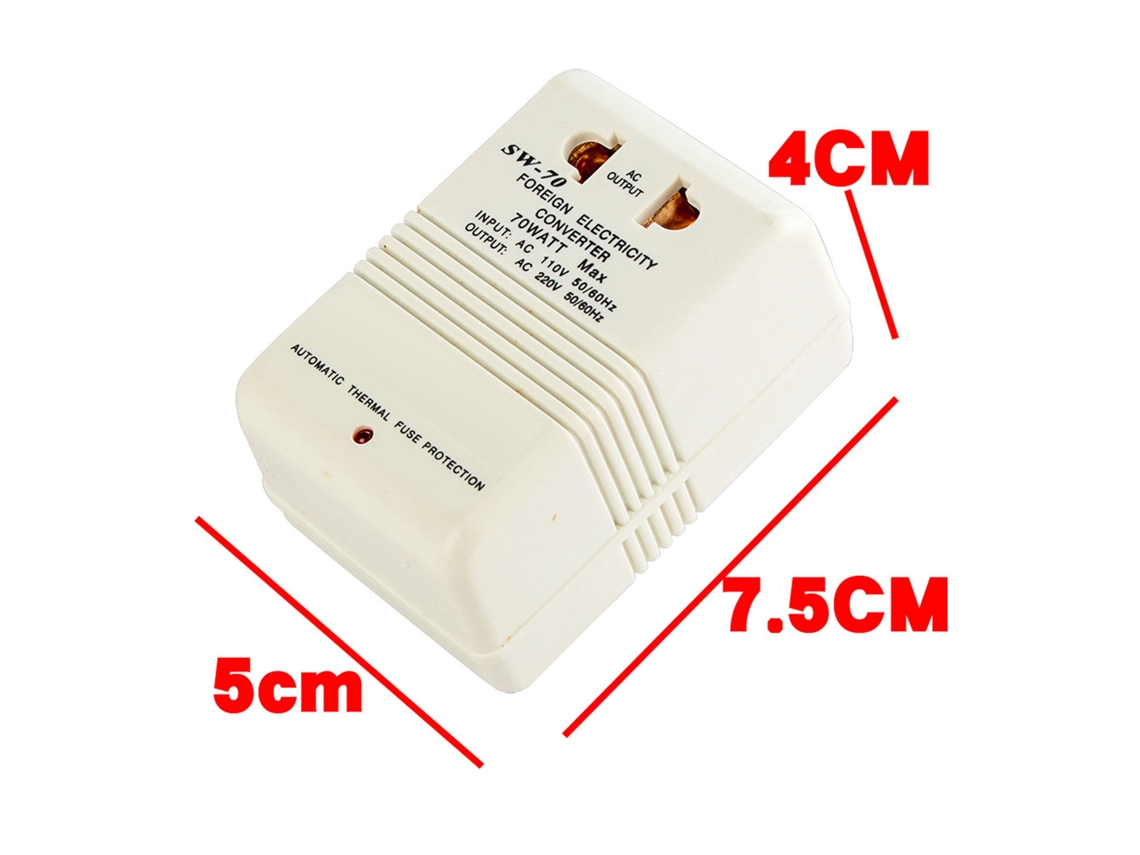 Laxiscreed Conversor De Energia 110v Para 220v Para Eletrodomésticos Até 30w