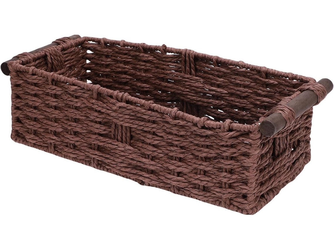 Cesto De Armazenamento De Papel Higiênico Artesanal Em Corda, Cesto Decorativo Para Papel Higiênico, Gokoco