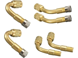 Adaptador Válvula 6x, Extensor De Pino De Válvula Adaptador Universal Válvula De Ângulo 45 90, 135, Borracha, Para Automóvel
