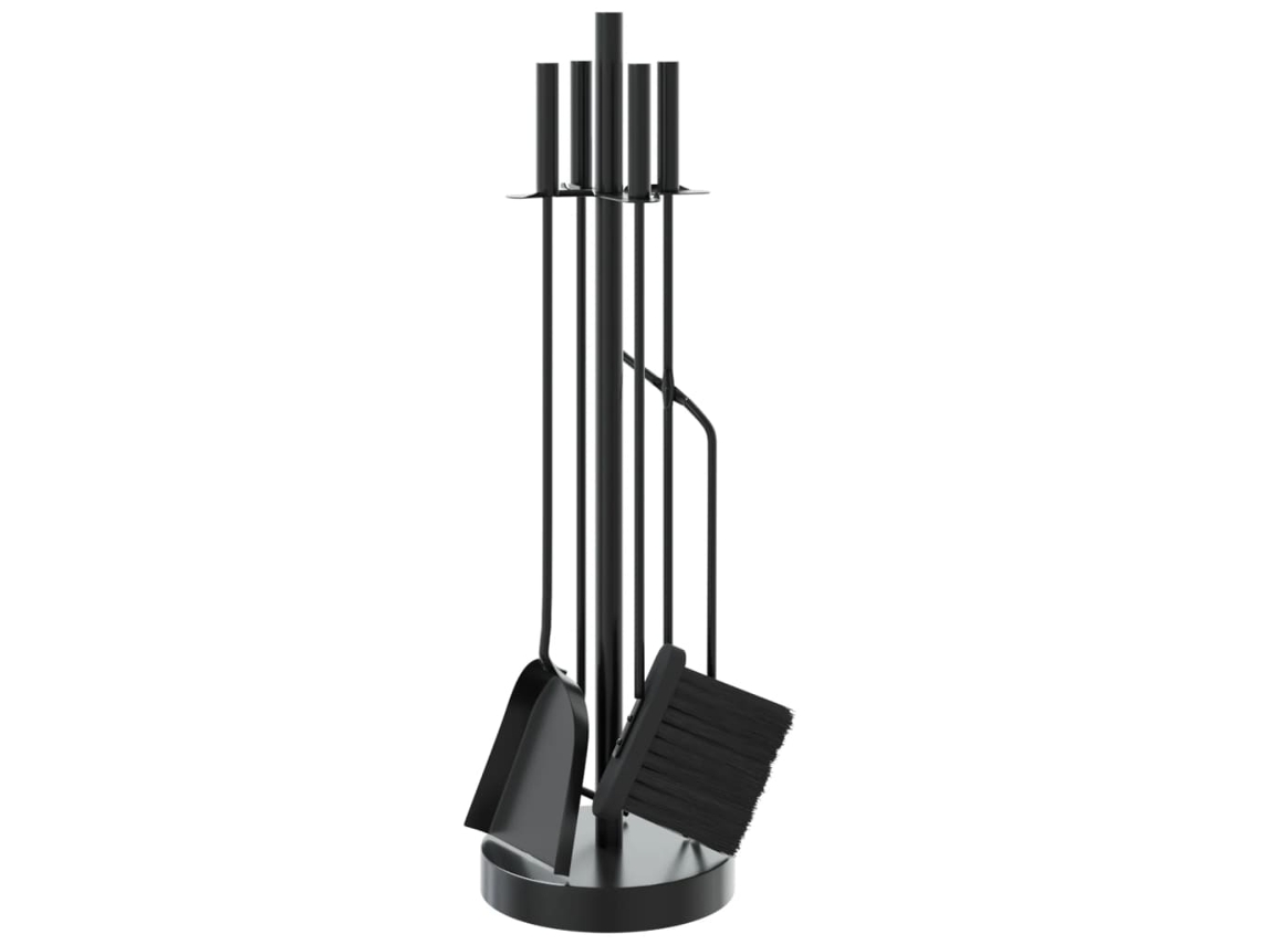 Fireplace Tool Set, Fireplace Tool Sets Vidaxl Preto Aço