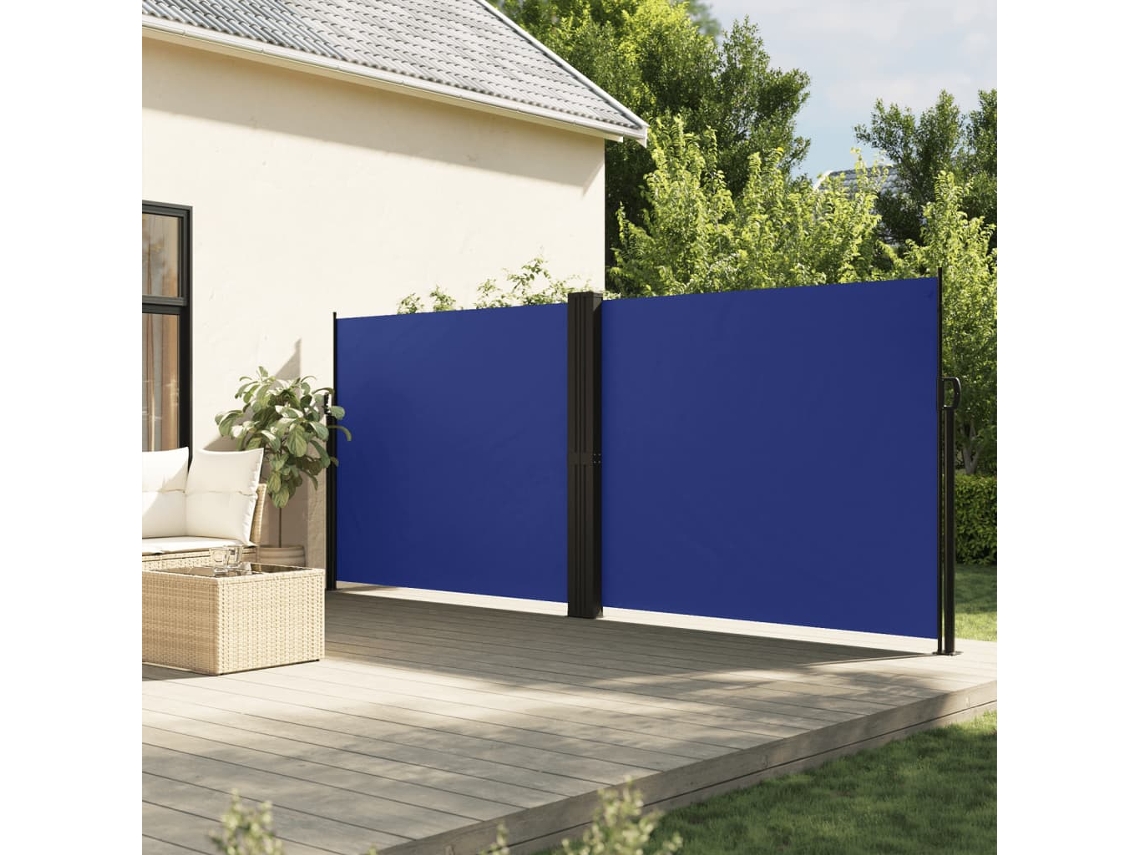 Vidaxl Toldo Lateral Retrátil 160x1200 Cm Azul