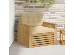 Vidaxl Sofá Exterior Poliéster Branco