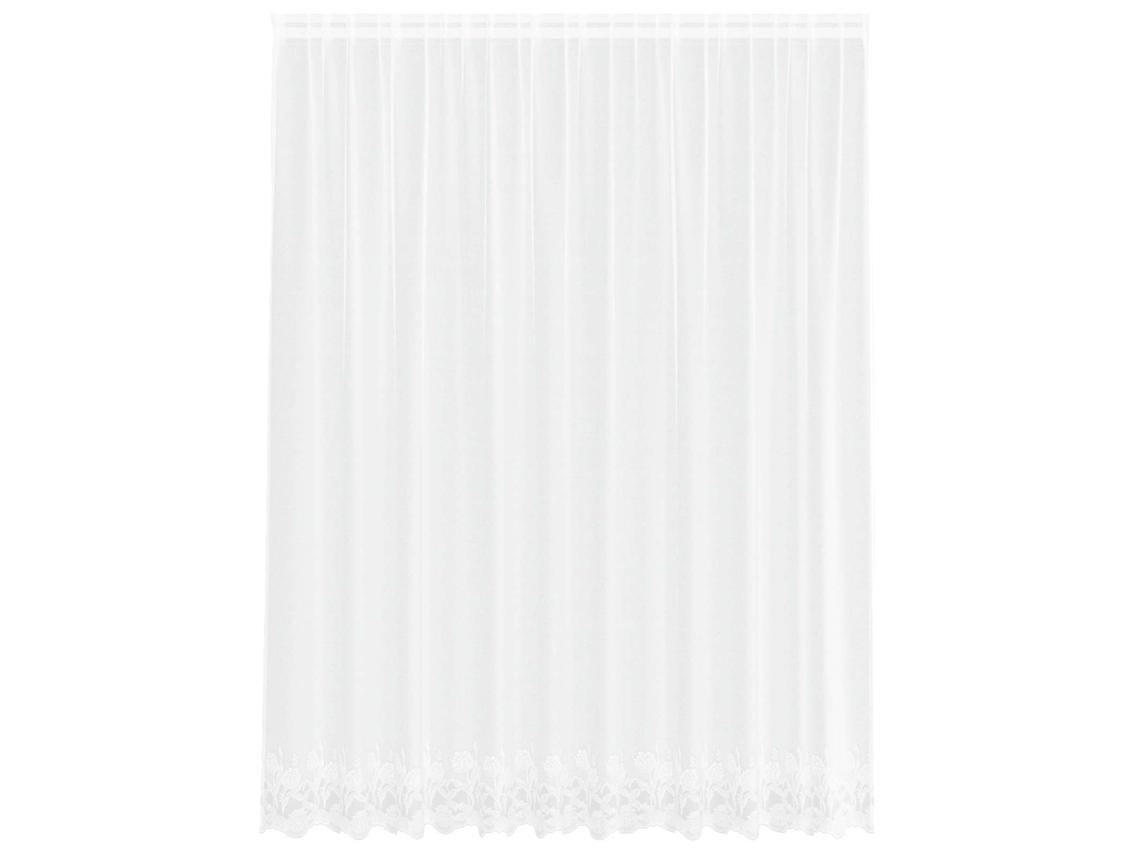 Maison Exclusive - Cortina De Renda Com Cortinas Branco 300 X 245 Cm Poliéster