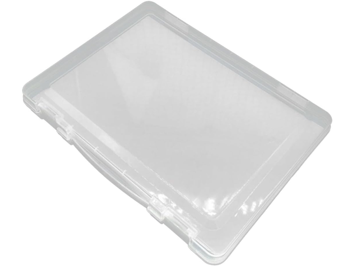 Caixa Organizadora Transparente Stobaza para Arquivamento de Documentos. 31x23x4,5 Cm Seguro Resistente