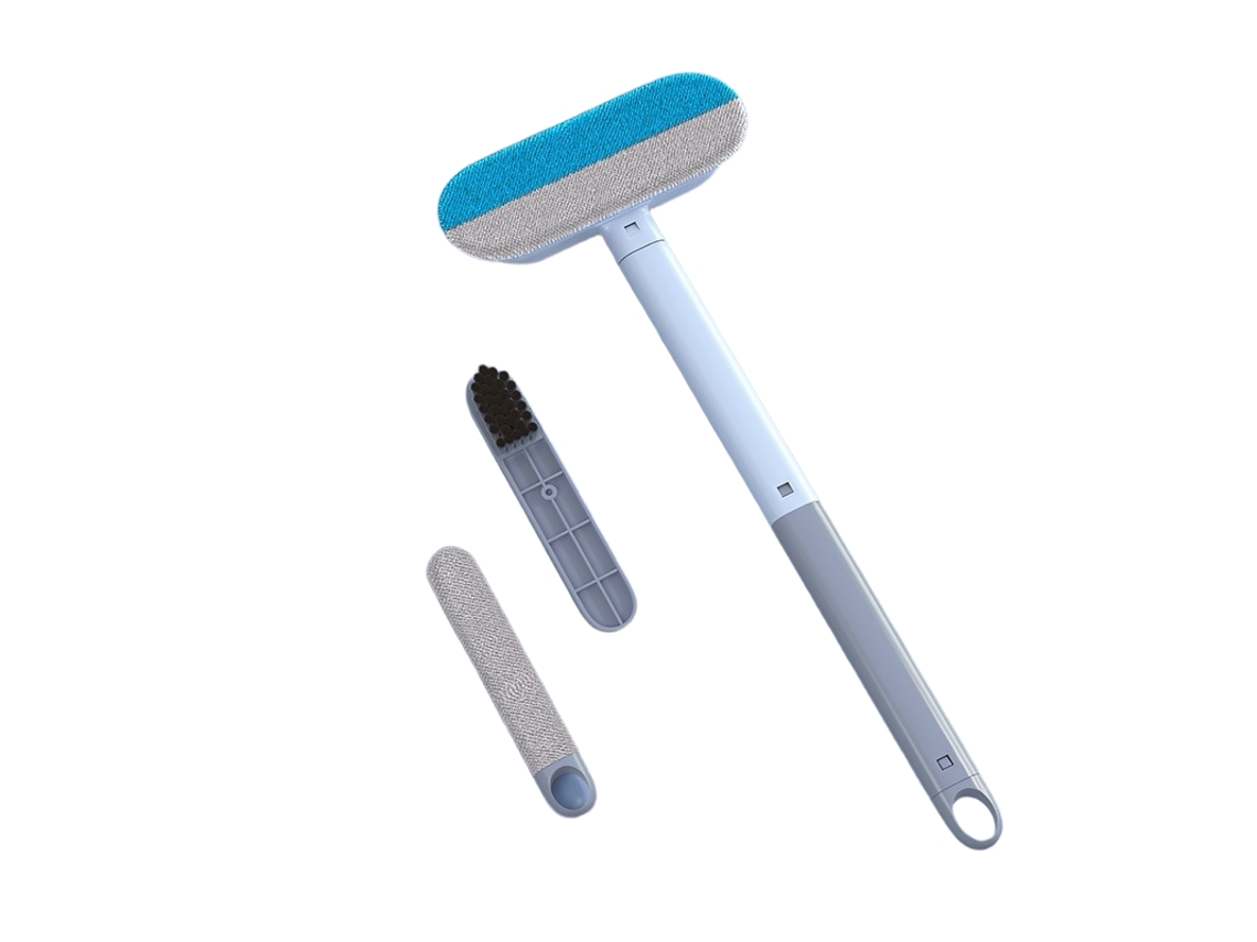 Escova De Cabo Longo Para Pelos De Animais, Ideal Para Sofás E Tapetes, Com Escova Para Frestas Integrada.