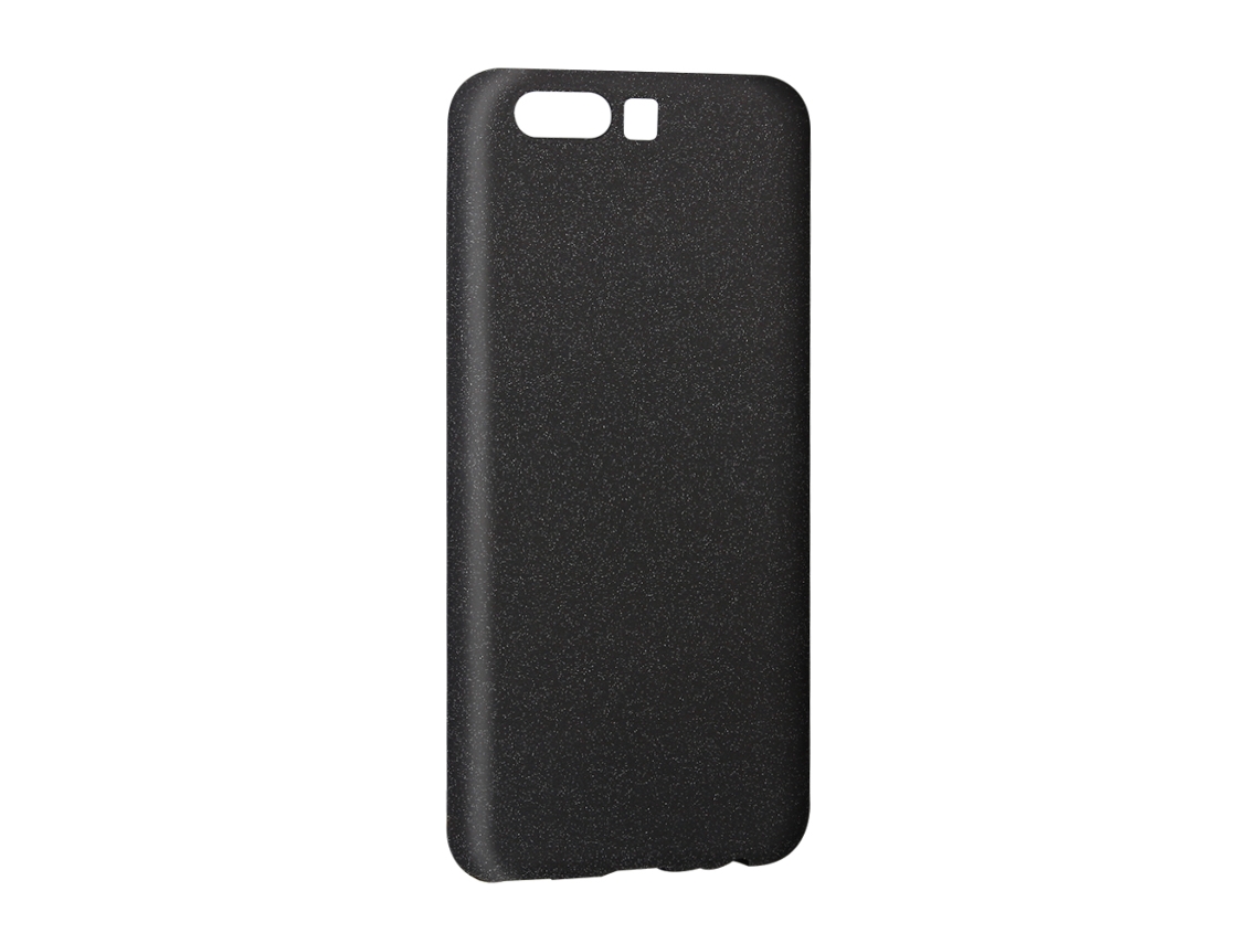 Capa de Silicone Tpu Macia para Huawei P10, Padrão de Arenito Preto, Capa Protetora Traseira para Celular EOOCOO (ultrafina, Antichoque)