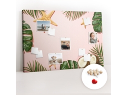 Quadro De Cortiça Com Impressão Clima De Verão Para A Sala De Estar Espelharte (120x80 Cm)