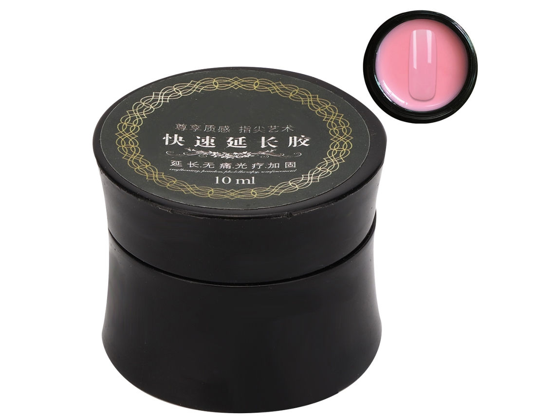 Gel Para Alongamento De Unhas Resina 10ml Estica Rápido Sem Dor Ferramenta De Manicure Uv Rosa