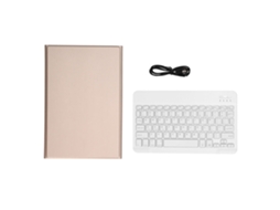 Teclado sem fio (destacável, com capa de couro sintético)