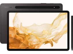 Tablet SAMSUNG Tab S8 (11'' - 128 GB - 8 GB RAM - Wi-Fi - Cinzento)