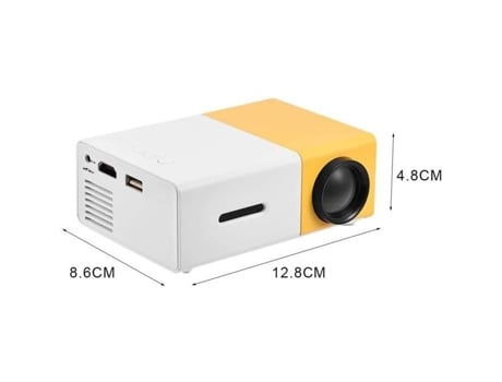 Mini Projetor Led Portátil De Cinema Em Casa Hd 1080p Hdmi Av Usb Cartão De Memória Cuque