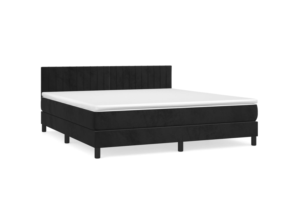 Box Spring Bed, Box Spring Beds Vidaxl Preto Veludo (160 X 200 Cm)