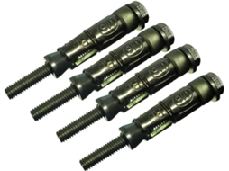 Conjunto De 4 Buchas De Ancoragem Multiuso De 65 Mm Com Parafuso M6