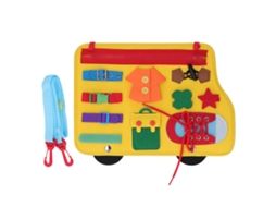 Painel sensorial para crianças com zíper e cadarços, brinquedo educativo, presente de aniversário
