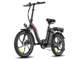 Bicicleta Elétrica Fafrees F20 Motor 250w Bateria 36v20ah Pneus De 20 Polegadas Travões De Disco Mecânicos Preto
