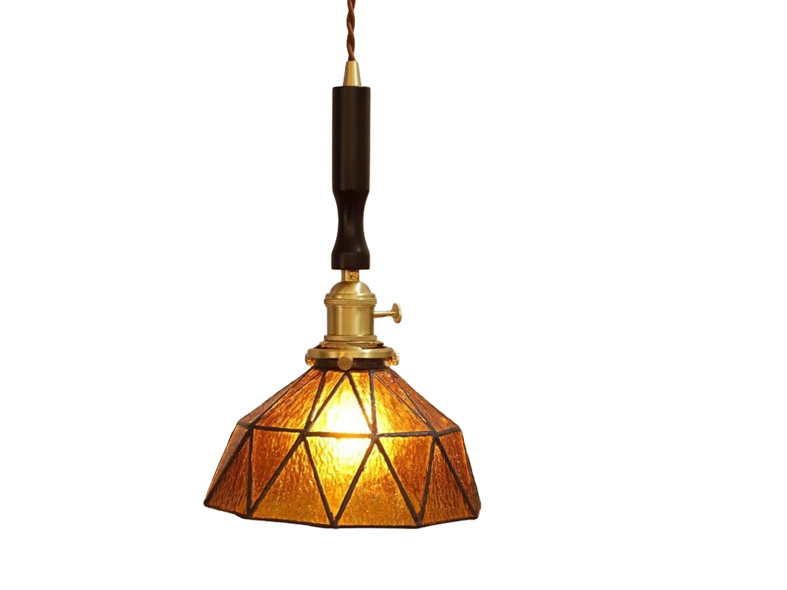 Laxiscreed Lampada De Tecto Com Design Geométrico Em Madeira E Latão Para Sala De Jantar E Quarto