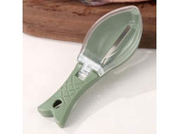 1 Unidade De Raspador/descascador Peixe Verde Com Tampa Transparente, Qu