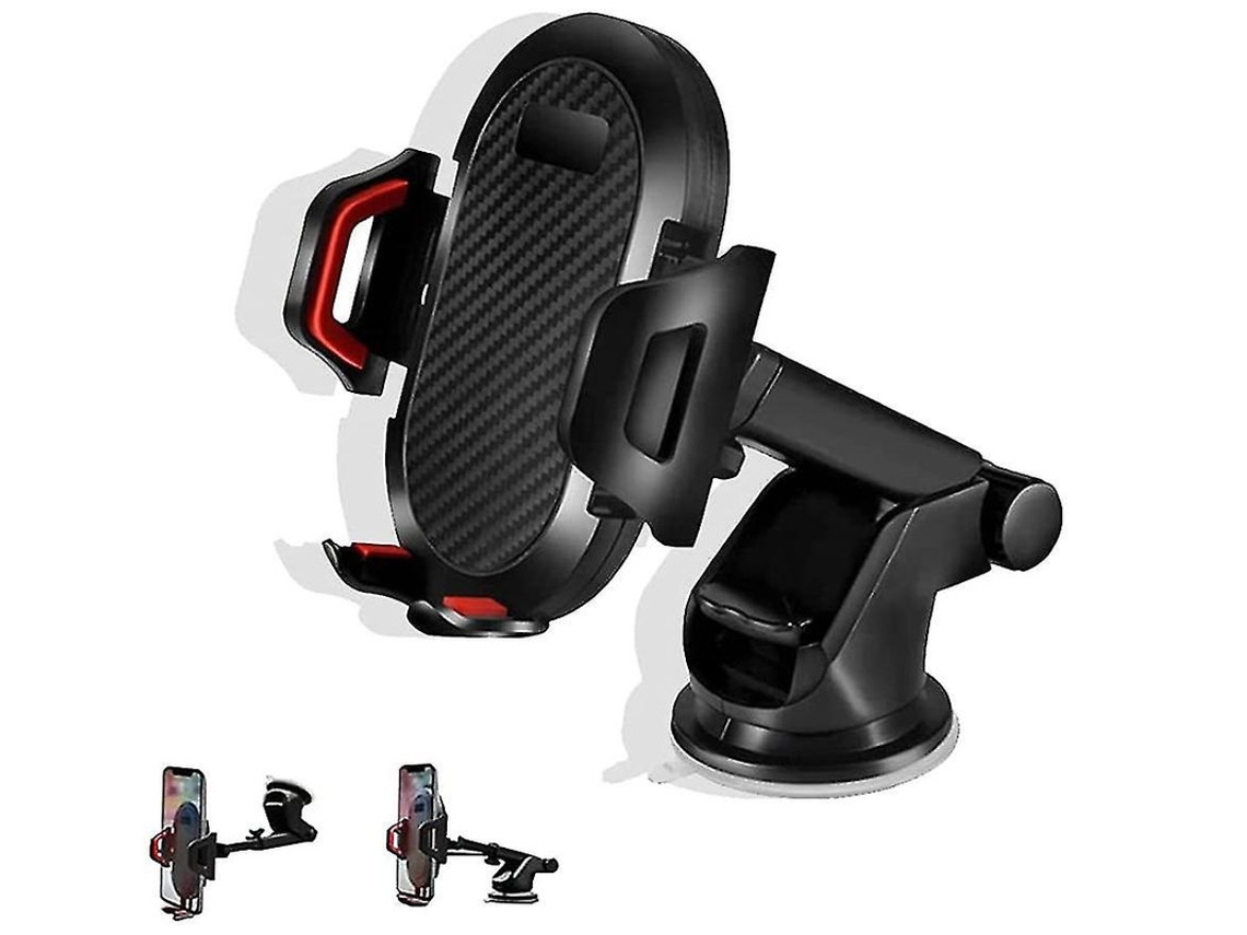 Suporte Universal Carro Sucção Forte Giratório Braço Extensível Yizhood Anti-choque Vermelho