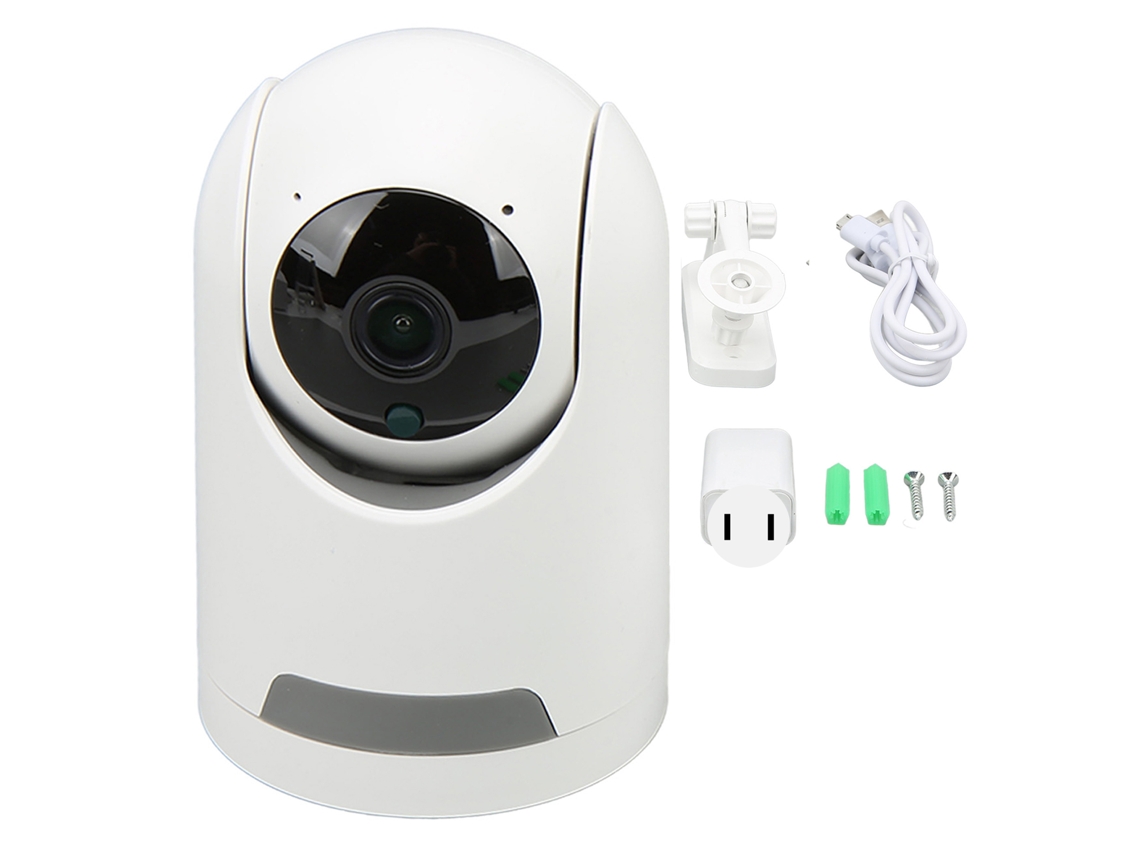 Câmara De Segurança Interior Wi-fi 360 Graus Hd Com Detecção De Movimento Ptz Compatível Com Tuya, Plug Us 100-240v