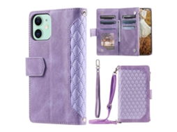 Capa Quedas Pega Inch Para Iphone 11 Pele Sintética Roxo