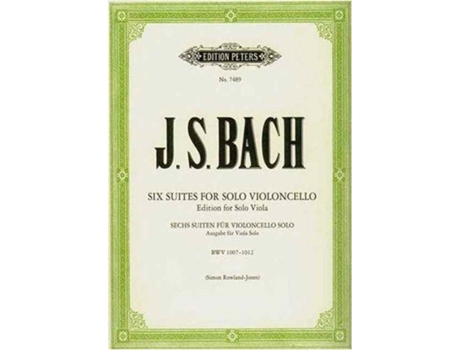 Livro 6 Suites For Solo Violoncello Bwv1007-1012 De Johann Sebasti Bach (inglês)