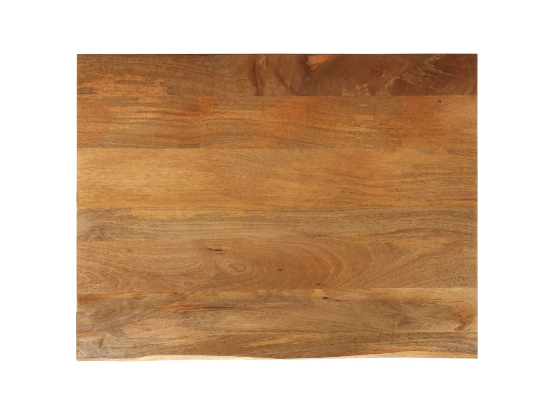 Vidaxl Tampo De Mesa C/ Borda Viva 100x80x2,5 Cm Mangueira Maciça