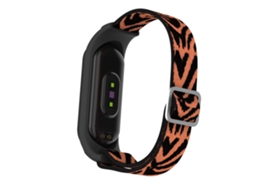 Pulsera Em Nylon Elástico Textura Leopardo Para O Seu Xiaomi Mi Band 3/4/5/6