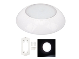 Lâmpada Led Submersível Piscina Ip68 Branca 18w Controle Remoto S/MARCA
