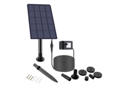 Bomba de água elétrica solar de 1.5W com 4 bicos para jardim, pátio, piscina, banho de aves, decoração exterior S/MARCA