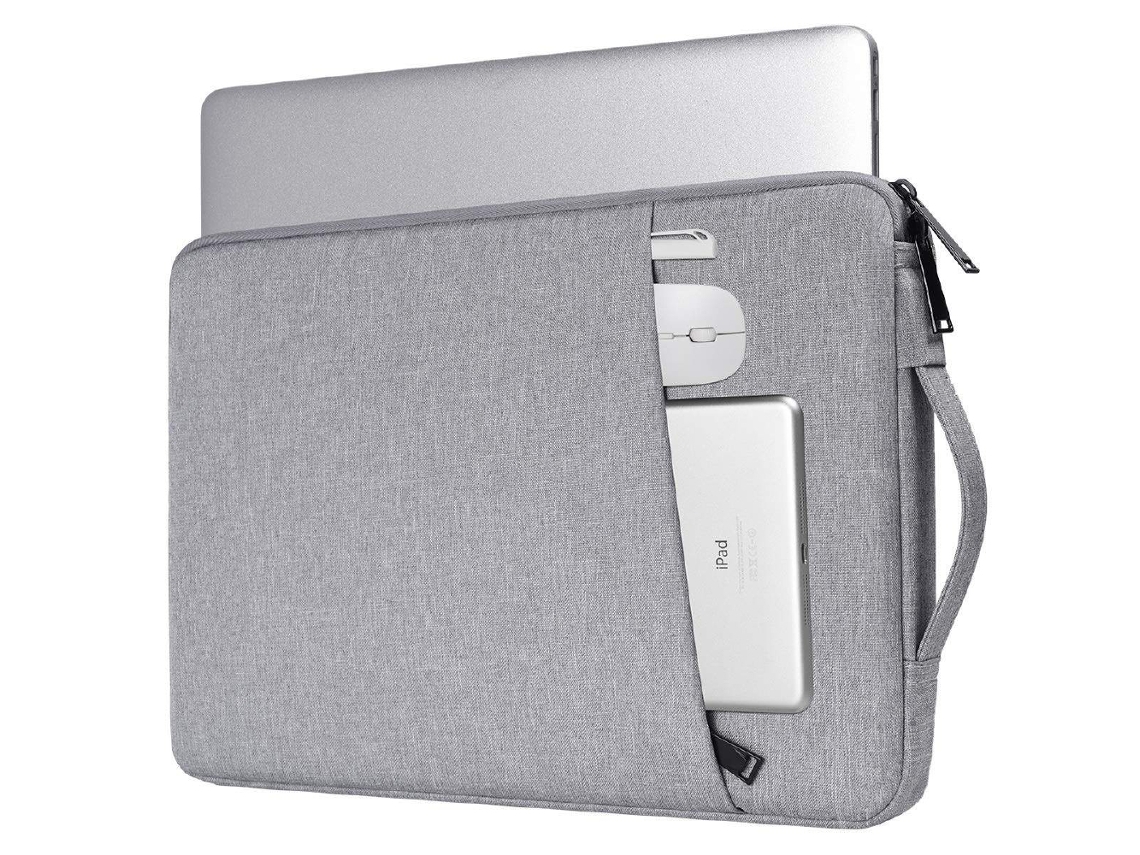 Capa Para Laptop De 13,3 Polegadas Em Lona Cinza.