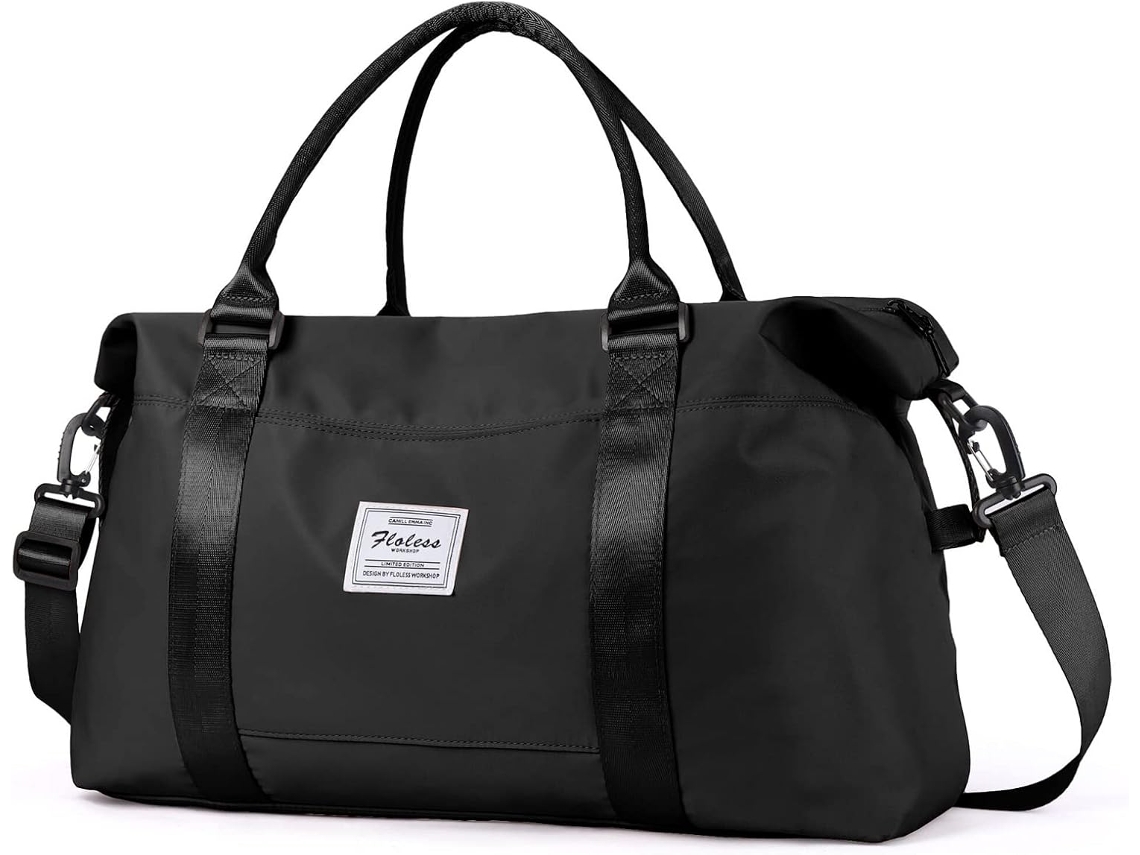 Mala de Cabine AQUAFORGE 45x36x20, impermeável, preta, grande