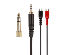 Cabo de Áudio para Fones Sennheiser HD25, HD265, HD535, HD545, HD560, HD565, HD580, HD600, HD650 AQUAFORGE