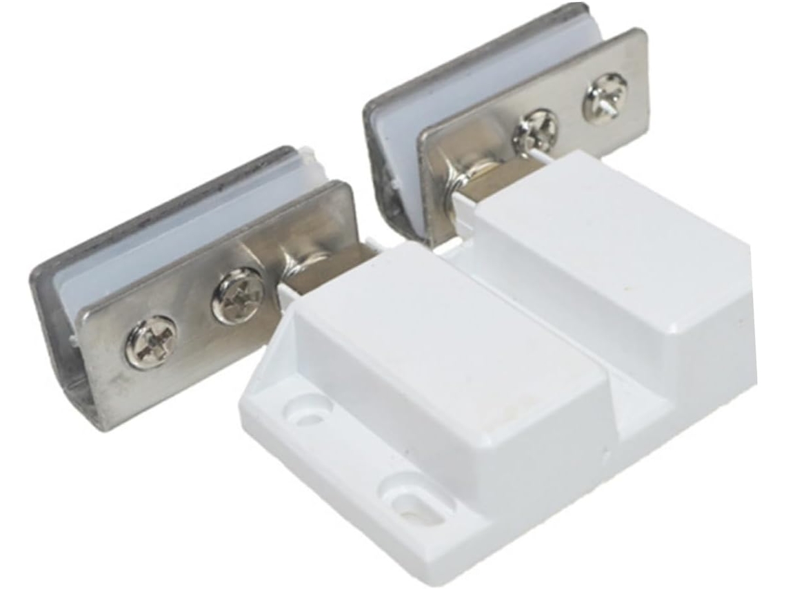 Conjunto De 2 Dobradiças Para Porta Vidro, Com Eixo Giratório Cima E