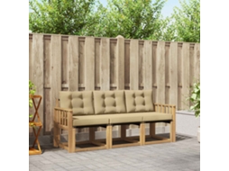 Vidaxl Conjunto De Sofás Para Exterior 3 Pcs Branco E Bege