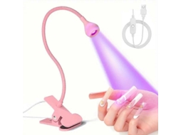 Luz de Mesa Led Uv 3w, Lâmpada Secador Unhas Uv, para Unhas, Unha Gooseneck Flexível, Min I Gel GOKOCO