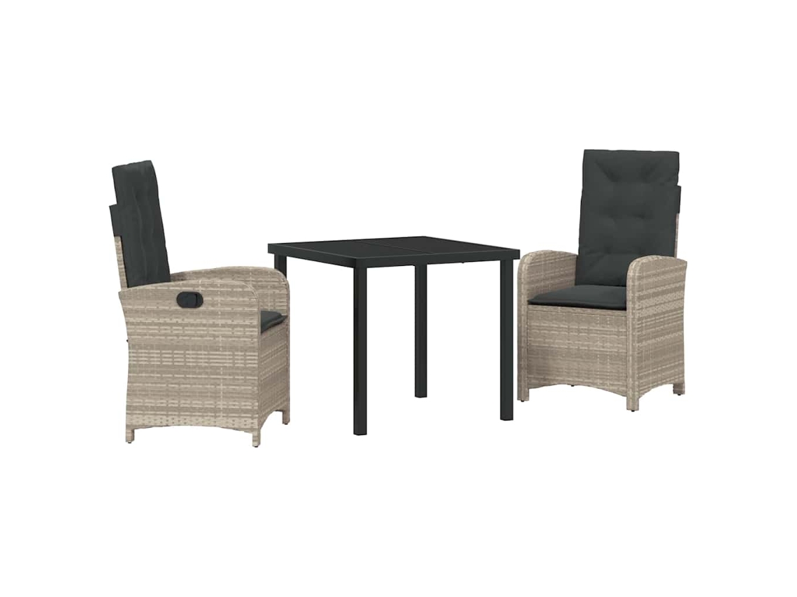 Conjunto de Móveis para Jardim 3 Pcs HARLANV1