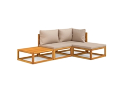 Garden Lounge Set, Garden Lounge Sets Vidaxl Marrom Madeira De Acácia (n/a)