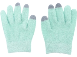 Luvas De Spa Com Gel Hidratante E Função Touchscreen, Na Cor Verde Pena.
