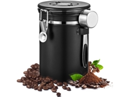 Pote Para Café Com Tampa Hermética, Recipiente Em Aço Inoxidável Com Marcação De Data E Colher Medidora, Armazenamento De Alimentos