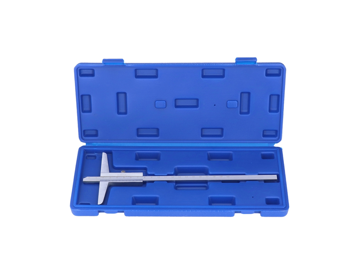 Paquímetro Vernier, Aço Carbono de Alta Resistência, para Processamento de Metais, Precisão de 0,02 mm, Ferramenta de Medição de 0 a 200 mm
