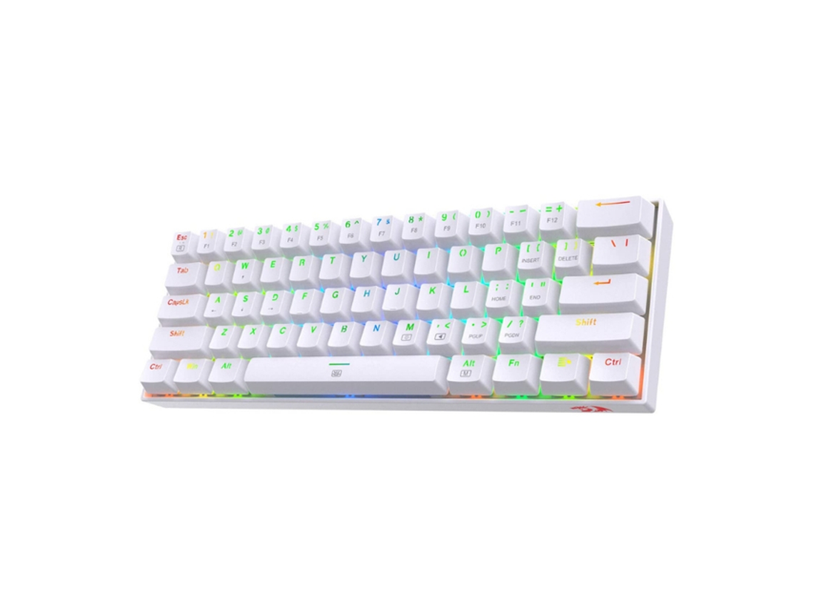Teclado Mecânico Compacto Para Jogos Vitality Rgb Led Usb De 61 Teclas Com Fio 60 Hot Swap W Slowmoose