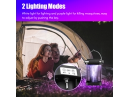 Zancudo Zapper Solar Exterior De Alta Potencia Eléctrico Trampa De Insectos Mosquitos Vuela Ip65 Impermeable Con Luz Led Para Jardín Patio Camping