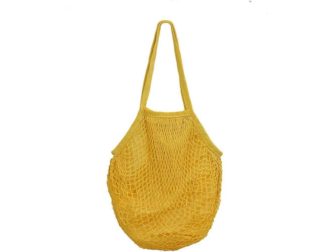 Sacolas de Compras Reutilizáveis ​​em Malha de Algodão, Dobráveis ​​e com Alça Longa, Ideais para Feiras Livres, Frutas e Verduras. GOKOCO