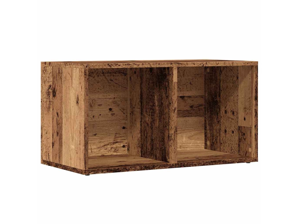 Lp Storage Box, Lp Storage Boxes Vidaxl Marrom Madeira Processada (n/a)
