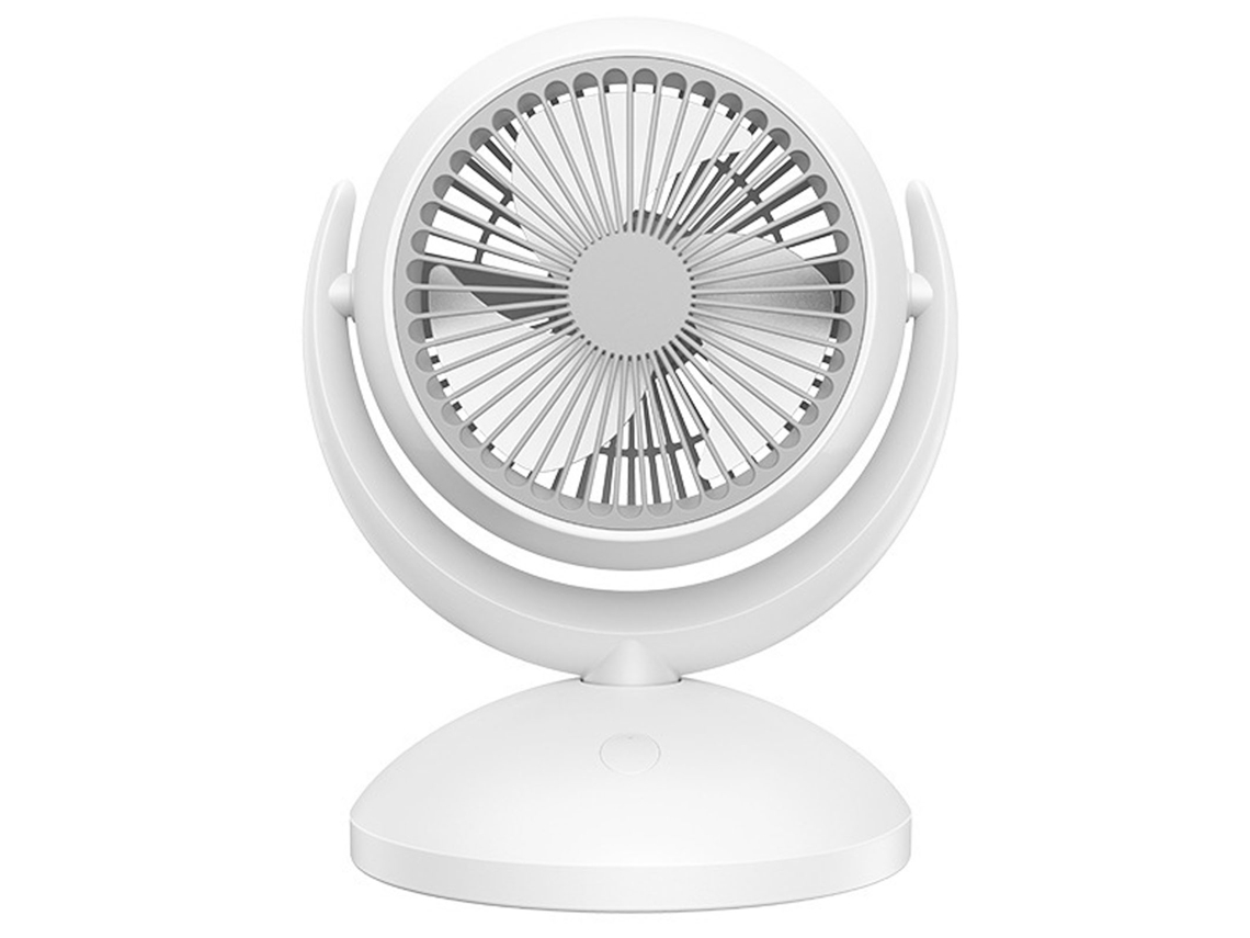 Ventilador de Mesa Ultra Silencioso 4 Modos de Velocidade com Oscilação USB para Escritório e Casa